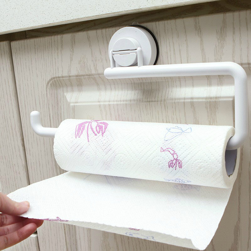 Soportes de papel para rollo de cocina, estante de almacenamiento de toallas de baño, adhesivo colgante de pared, productos para el hogar, Accesorios