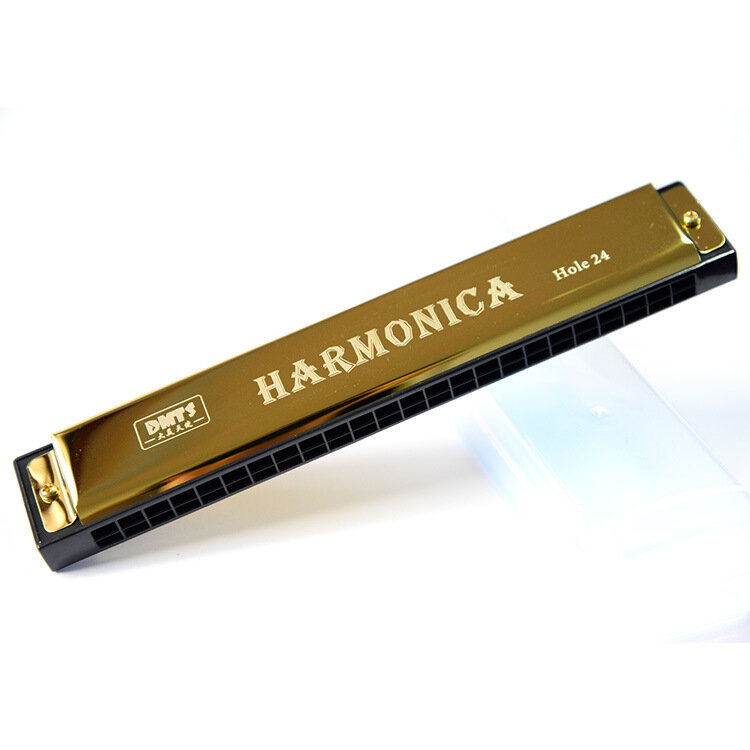 สำหรับ Beginner 24หลุม Harmonica ปากโลหะออร์แกนสำหรับเด็กเด็กเครื่องดนตรี Harmonica