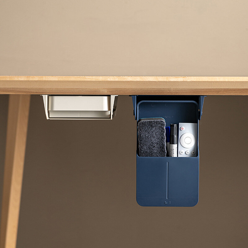 Pod biurkiem typ szuflady schowek Organizer na biurko biurko szkolne materiały papiernicze pudełko biurko dno wiszące ukryty piórnik