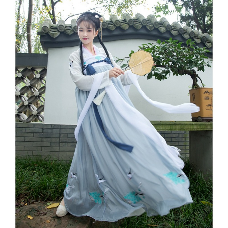 Chinesische Traditionelle Fairy Dance Kostüm Alte Hanfu Kleidung Frauen Oriental Folk Dancewear Dame Tang-dynastie Prinzessin Kleidung