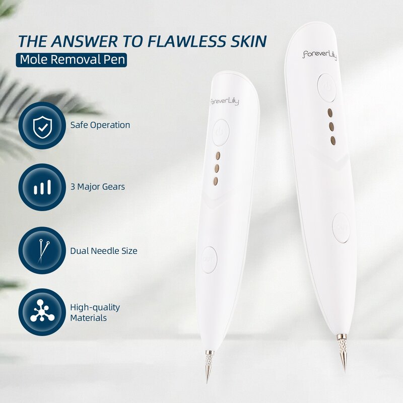 Foreverlily-Mini bolígrafo láser USB para eliminar manchas oscuras, eliminador de tatuajes, verrugas, limpiador carnoso Nevus, pluma de Plasma para el cuidado de la piel