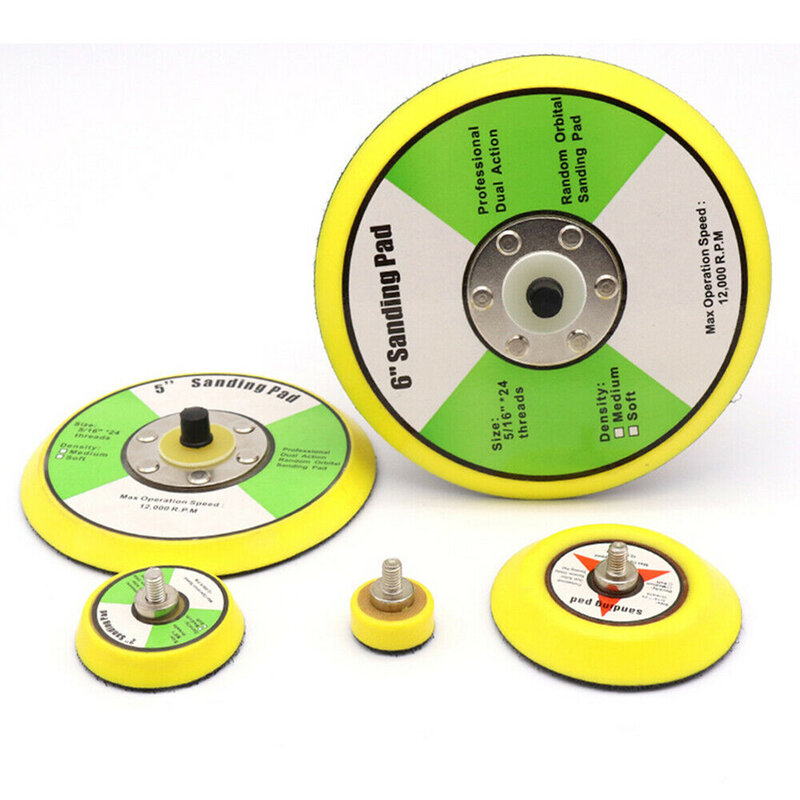 1Pcs Polijsten Schuurschijf Pneumatische Zuignap Pad Sticky Disk 1-6 Inch Schuurpapier Sucker Voor Elektrische Grinder