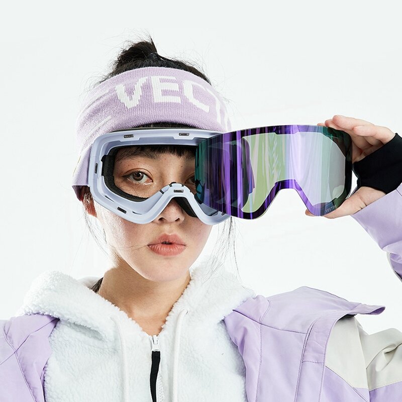 New Ski Goggles Men Women UV Protection Anti-fog Cylindrical Snowboard Glasses Winter Adult Ski Sport Equipment