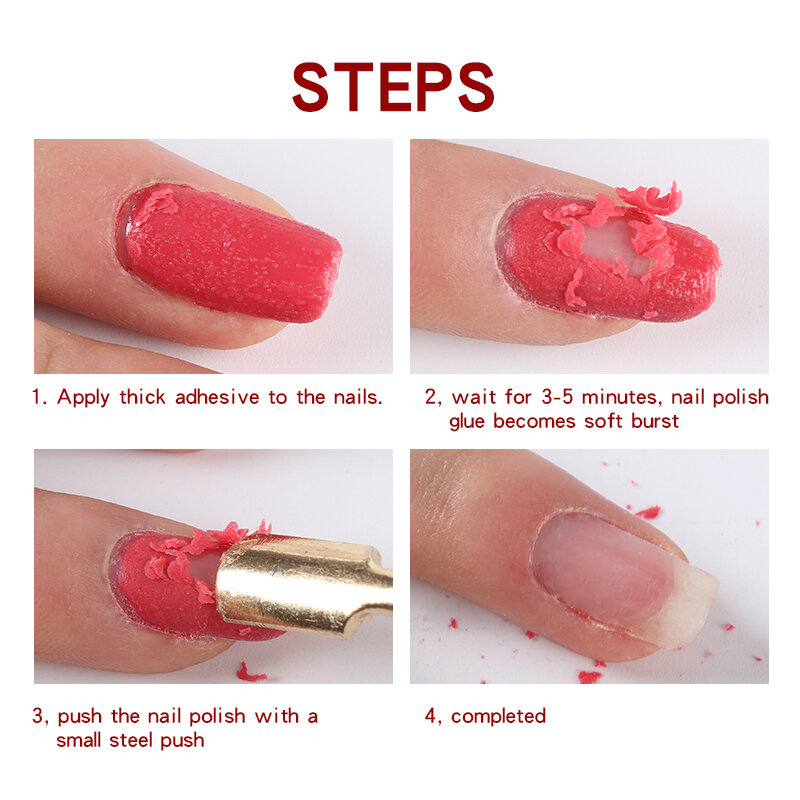 15ml Burst Gel glue Soak Off Remover Polish Magic Napkin Cleaner Nail Polish Gel Fast Manicure Semi Permanent Remover Varnish To