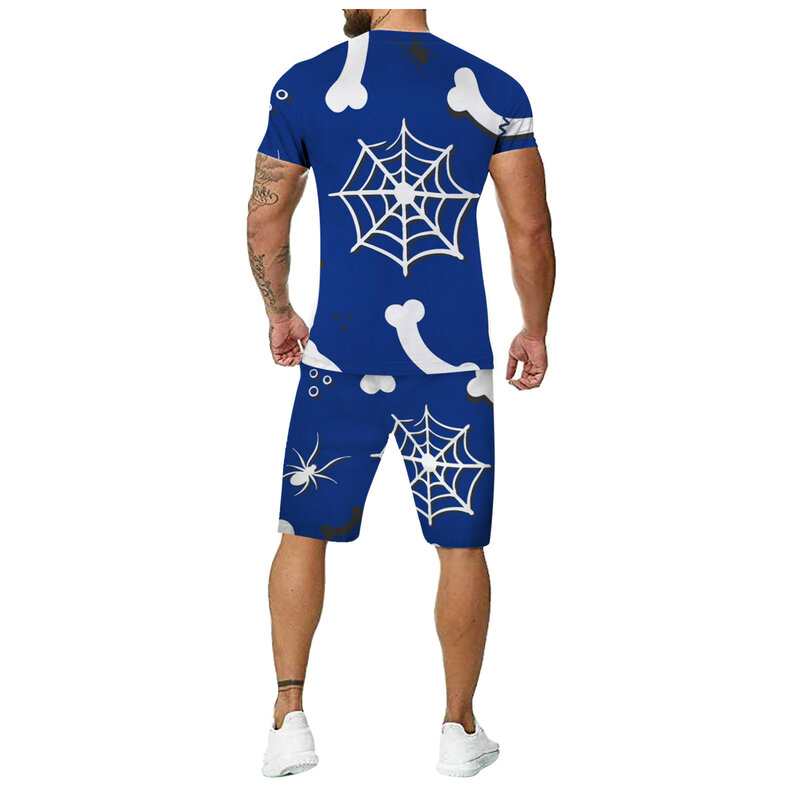 57 #2021 летний мужской костюм футболка пляжные шорты Комплект из двух предметов 3D мужская одежда костюм большого размера уличные комплекты дл...