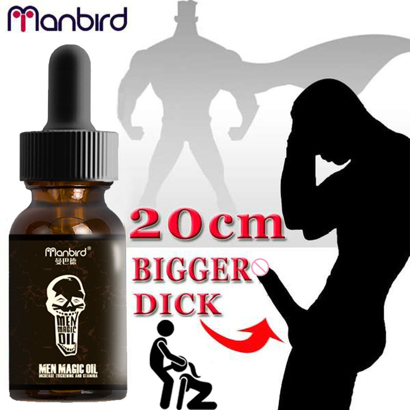 Crema para agrandar el aceite del Pene, aceite esencial afrodisíaco para erección masculina, retardante sexual, crecimiento de Viagra de Pene, Aceite de Masaje grueso