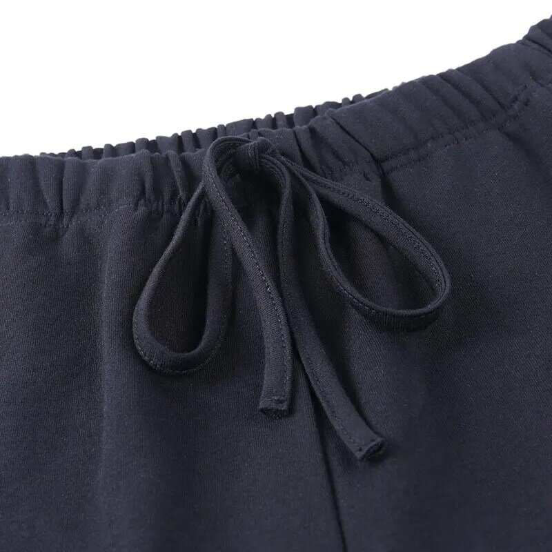 Carta de impressão cintura alta calças casuais elástico pés abertura feminina solta calças esportivas nyz shop