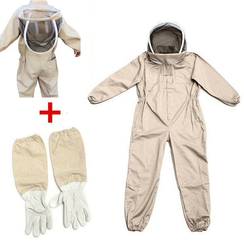 Beekeeping Equipment Adult Full Body Clothes Protective Professional Gloves Veil Hat Safety Beekeeper Suit