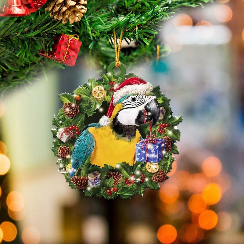 Adornos navideños de madera para el hogar, adornos de árbol de Navidad colgante, adornos navideños para el hogar, 2021
