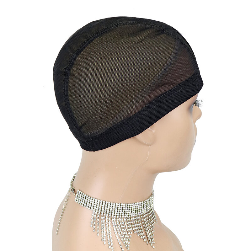 Peluca 2pcs 가발을 만들기위한 Glueless Hair net 가발 모자 스판덱스 Net Elastic Dome cap 메쉬 돔 캡