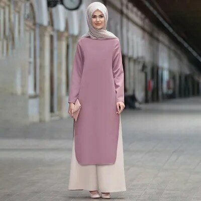 Arab Muslim Islamic Clothing Women's Clothing Long Muslim Middle Eastern Clothing Abaya Jilbab Wears A Formal Pants Suit