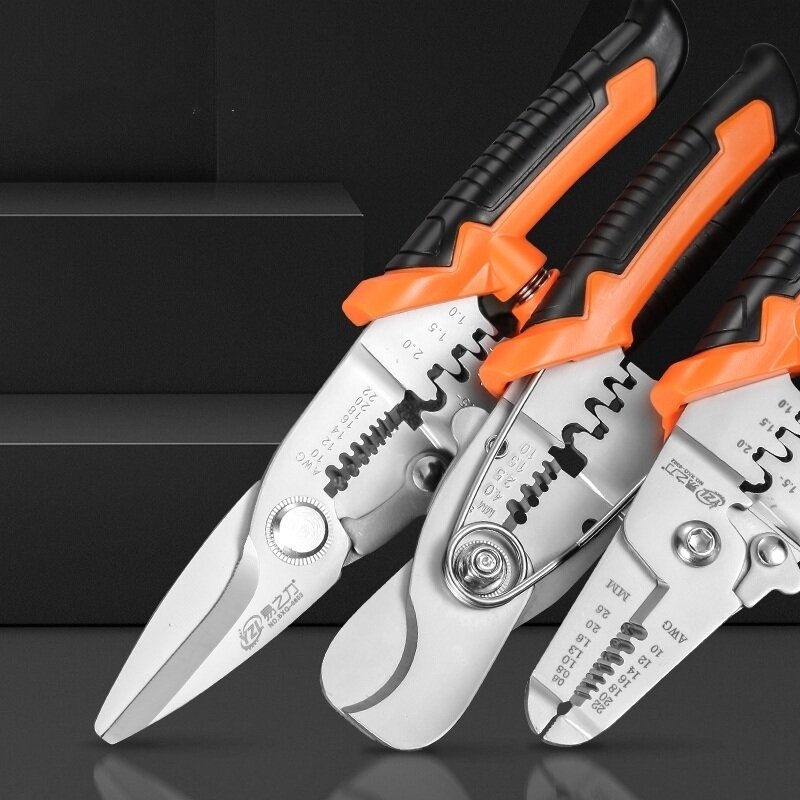 Multi tool pliers Crimping Pliers wire stripper Multi functional Snap Ring Terminals Crimpper