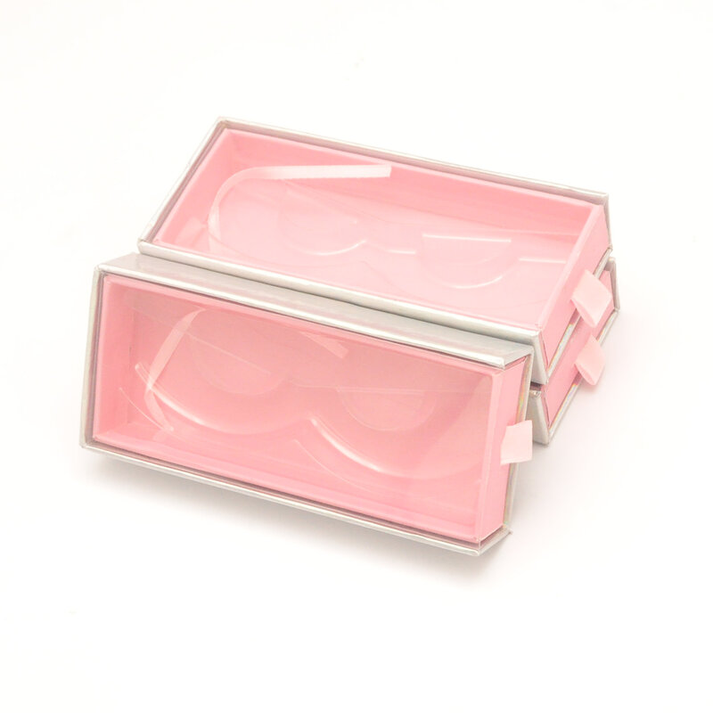Großhandel Rosa Luxus Benutzerdefinierte Falsche Wimpern Verpackung Box Mit Tray Wimpern Box Paket Make-Up Schublade Wimpern Box Fall Anbieter