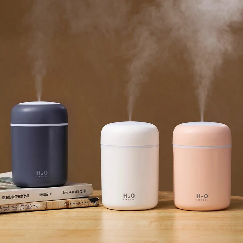 Tragbare 300ml Luftbefeuchter USB Ultraschall Blenden Tasse Aroma Diffuser Kühlen Nebel Maker Air Befeuchter-reinigungsapparat mit Romantische Licht