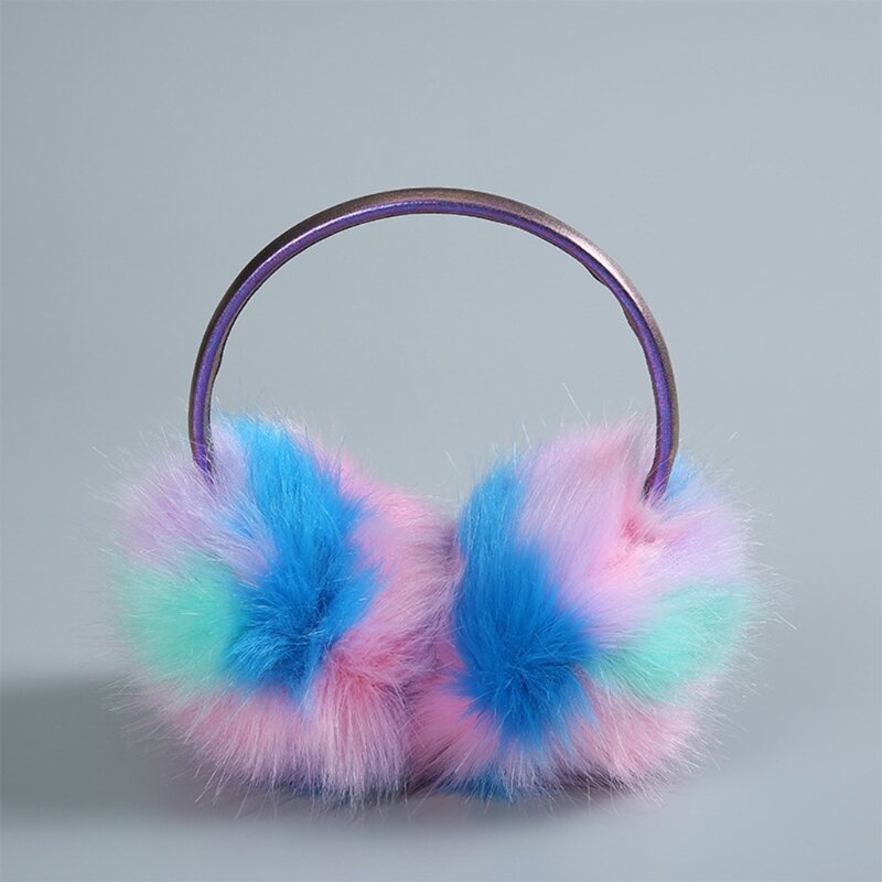 Mode Plüsch Fühlen Sich Weibliche Winter Ohrenschützer Warme Gehörschutz Weihnachten Kopfhörer Form Mädchen Ohrenschützer Auroral Farbe L41B