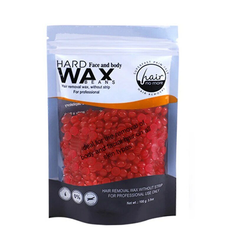 100g Depilatory Hot Film Wax Pellet Paper-free Hair Removal Wax Beans Removing Bikini Face Hair Legs Hard Wax Hair Removal Bean