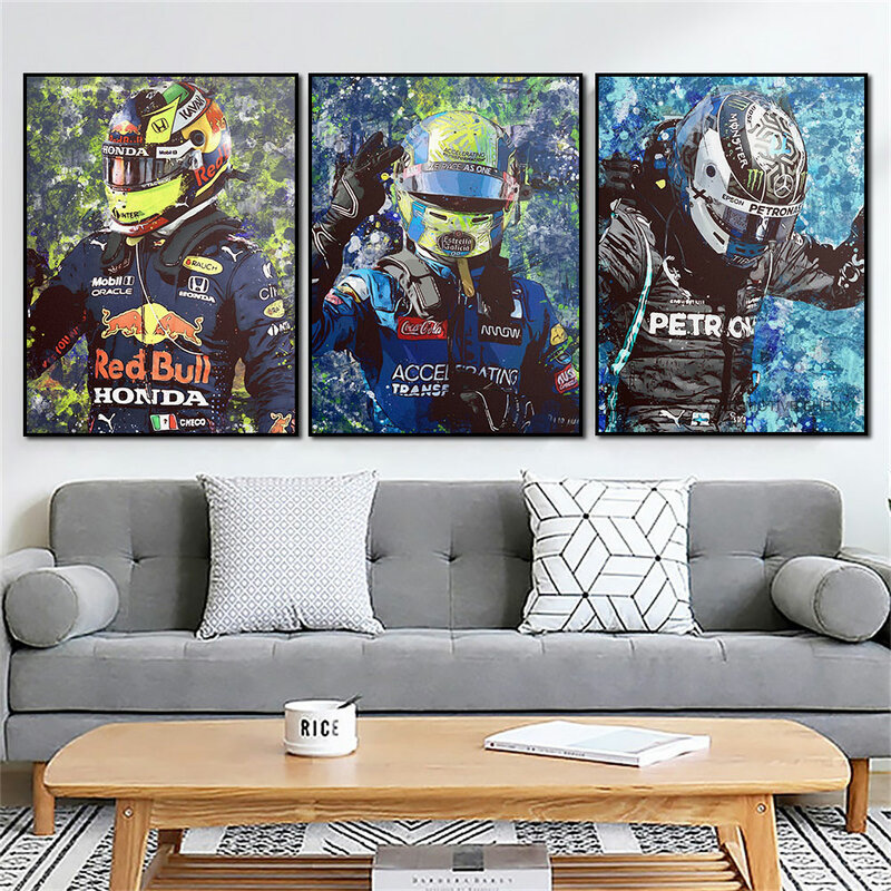 Póster de motocicleta Legend Champion, Impresión de coche de carreras clásico, pintura en lienzo, decoración del hogar, imagen artística de pared para sala de estar