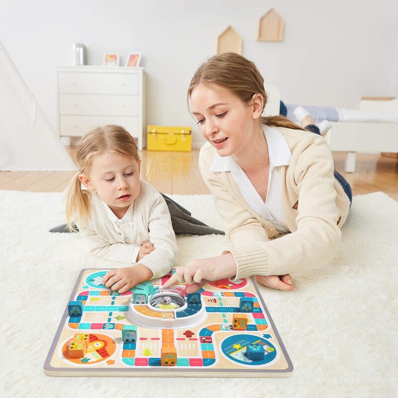 Jeu d'échecs volants pour enfants de 4 à 6 ans, parent-enfant, interactif, jeu de société, puzzle, saut, dames