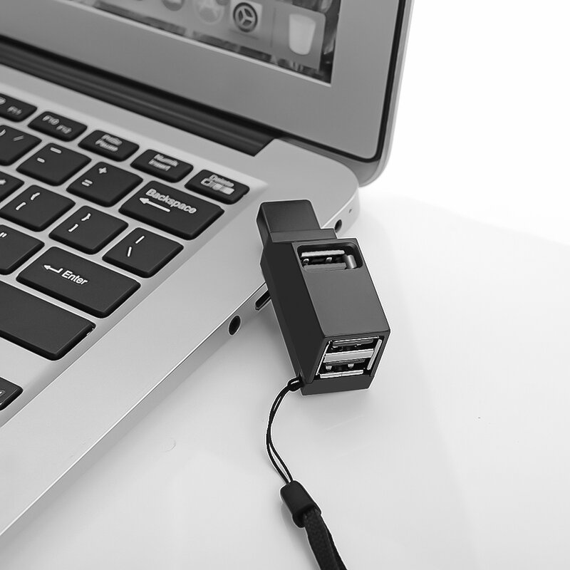 عالمي صغير 3 منافذ USB 3.0 Hub عالية السرعة نقل البيانات صندوق الفاصل محول لماك بوك برو الكمبيوتر المحمول متعدد ميناء USB Hub