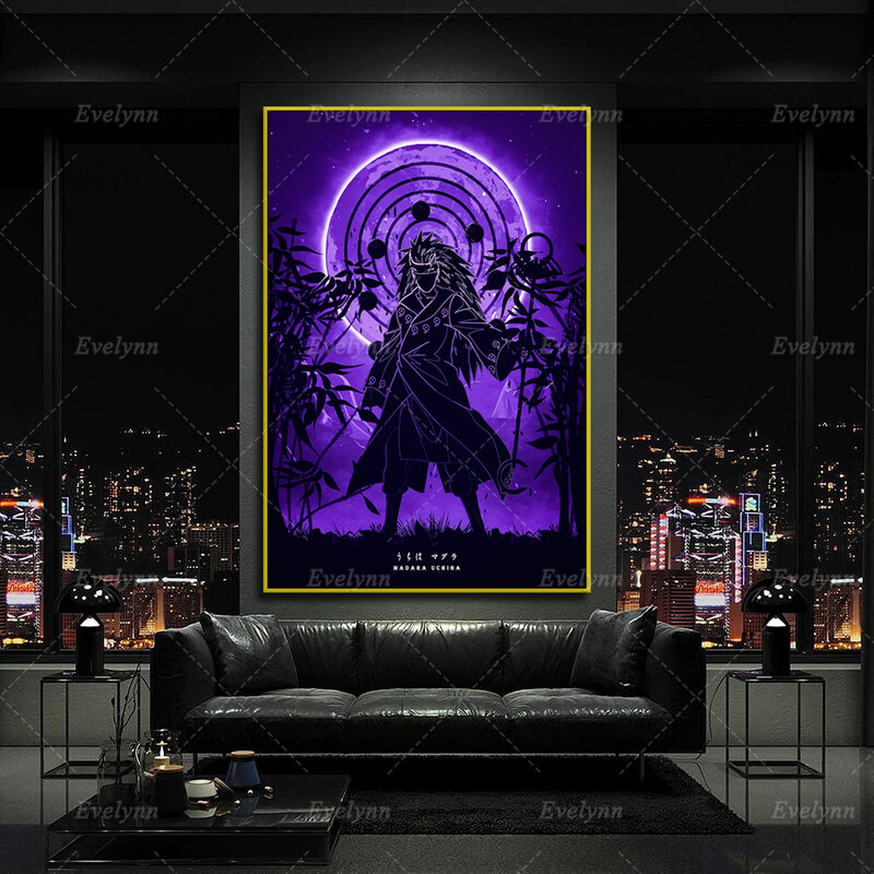 Naruto Madara Japan Anime Canvas Posters Nordic Home Bedroom Decor Print Pictures Modern Living Room Cuadros Wall Art Painting
