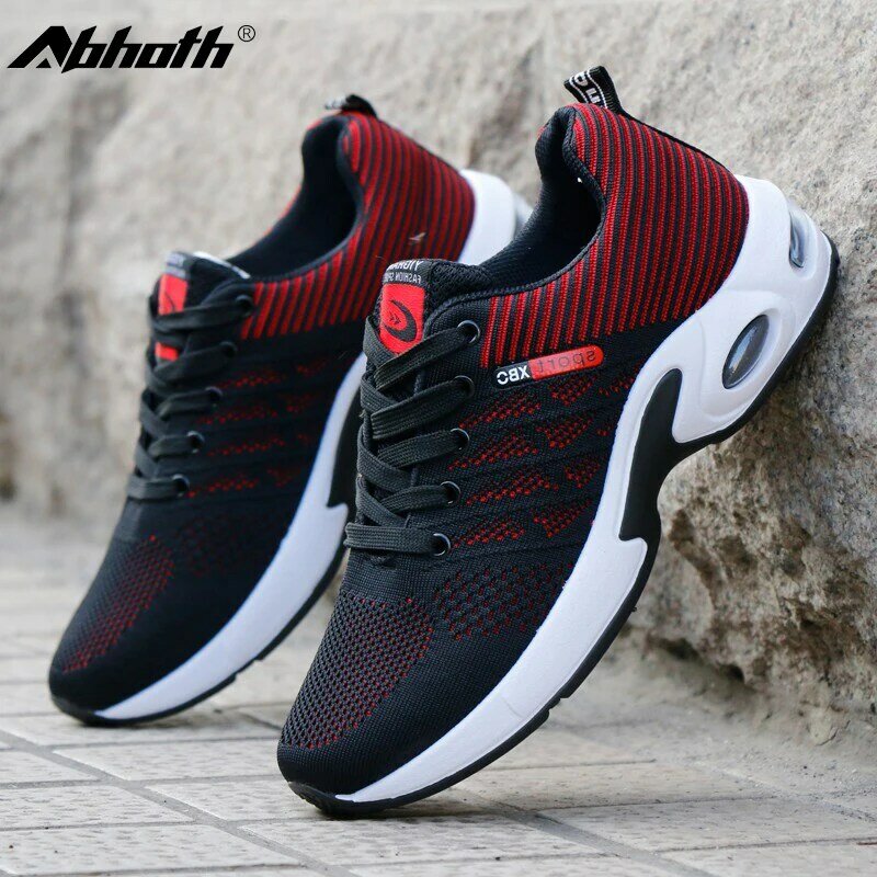 Abhoth Casual Shoes Men Soft Light Breathable Mesh Comfortable Fashion Sneakers Men Air Cushion Outdoor Walking Shoes Large Size
