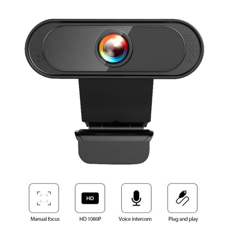 1080p usb webcam para computador portátil desktop tablet 30fps digital câmera web com microfone escritório em casa transmissão ao vivo girar câmera