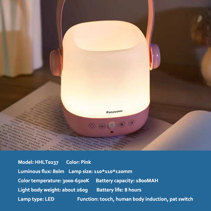 Panasonic Body Sensor Night Light USBโคมไฟตั้งโต๊ะเด็กห้องนอนเด็กโคมไฟพยาบาลเด็กให้นมบุตรโคมไฟ