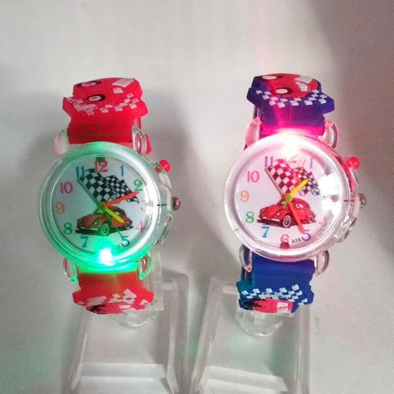 5 스타일 플래시 라이트 축구 어린이 시계 스포츠 키즈 시계 빛나는 디지털 시계 어린이 학생 시계 소녀 소년 시계 장난감