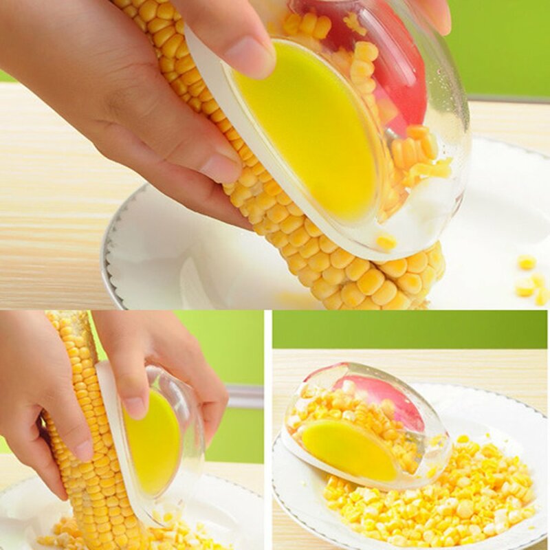 Removedor rápido de pelo de maíz, herramienta de pelado de maíz, cepillo Manual para el hogar, separador de granos de maíz, Color aleatorio, 1 ud.