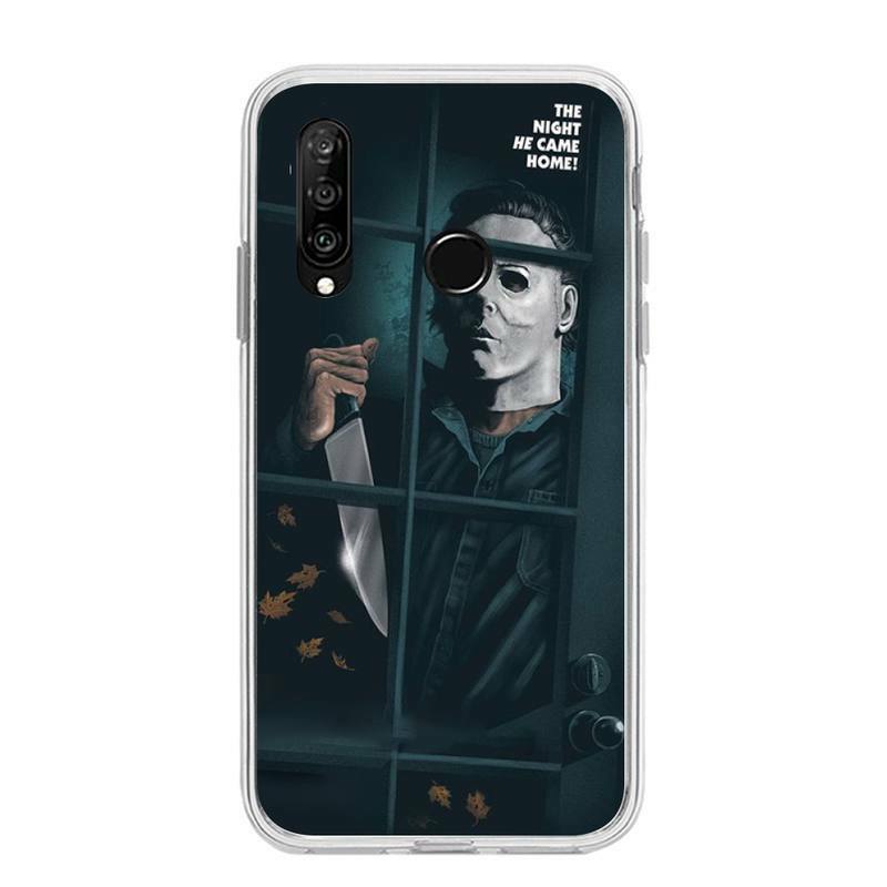 Horror Movie Halloween Phone Case For Huawei P20 P40 Lite P30 Pro P Smart 2019 Nova 3e 6 Se Silicone Transparent Soft Cover