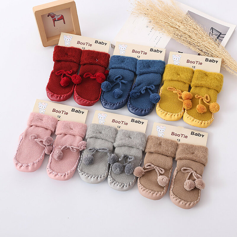 Calcetines antideslizantes de algodón para bebé y niña, calcetines de bebé para andar, botas suaves, calcetines para niño