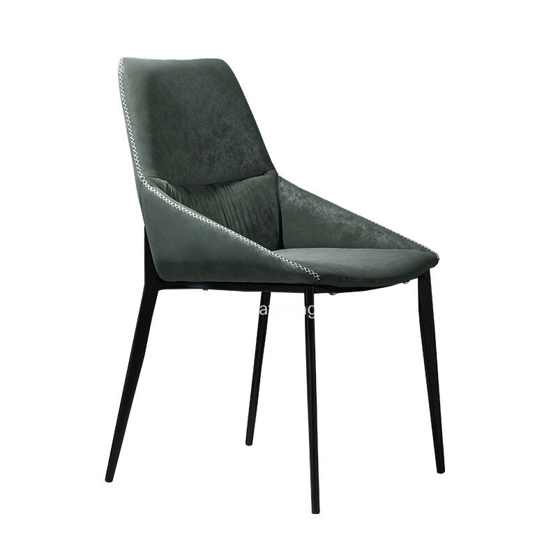 Nordic Stühle für Die Küche Moderne Minimalistischen Schreibtisch Stuhl Make-Up Stuhl Rückenlehne Luxus Leder Einfache Esszimmer Stuhl Hause