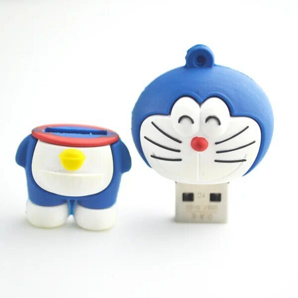 Anime Doraemon cartoon cool gift USB flash drive fashion custom personality creative memory stick 8g32g cute Japan roles smiley