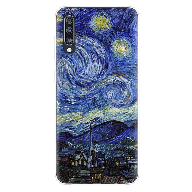 Custodia per telefono Van Gogh Art Starry Sky per Samsung Galaxy A51 A71 A50 A70 A20 A30 A40 A10 A20E J4 J6 A6 A8 A7 A9 2018 Cover