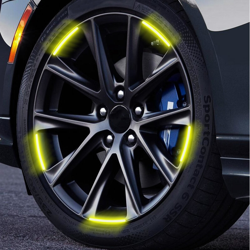 2022 adesivi luminosi per Auto fai-da-te nastro riflettente motocicletta camion luce notturna brillante avvertimento adesivo bagliore carta accessori Auto
