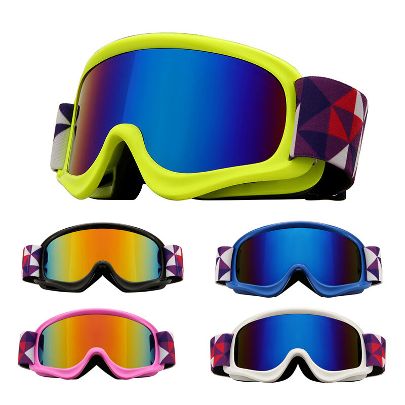 เด็กแว่นตา Anti-Fog UV400เด็กแว่นตาสกีหิมะแว่นตากีฬากลางแจ้งชายหญิงสโนว์บอร์ด