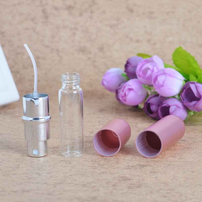 MUB – Mini Vaporisateur de Parfum Vide, Rechargeable, de 3/5 ml, Bouteille de Voyage en Aluminium pour Fragrances, Matériel Cosmétique