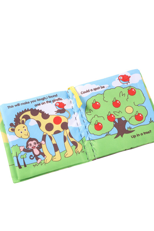 parachoques para cama de bebé Libro educativo de dibujos animados para niños regalo para niños doble Color libro de tela de historia para recién nacidos 