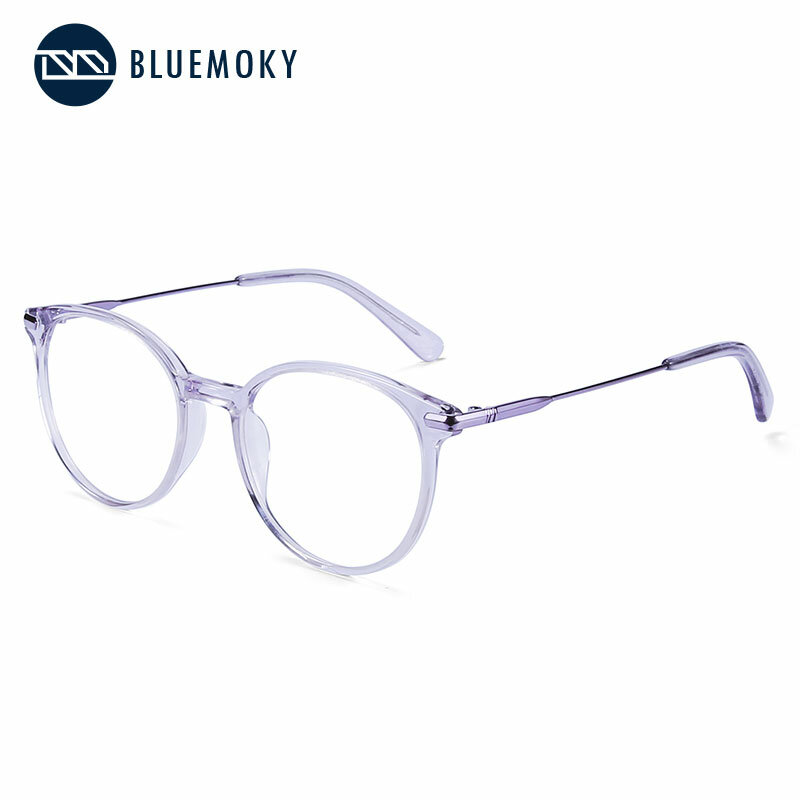Bluemoky-女性用ヴィンテージラウンドサングラス,近視用光学レンズ,レトロフレーム,アンチブルーライト,フォトクロミックアイウェア