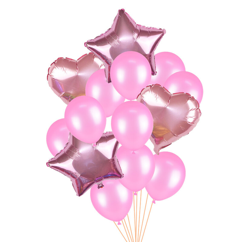 18" cœur étoile forme ronde CHAR D'hélium Ballons pour fête anniversaire parties