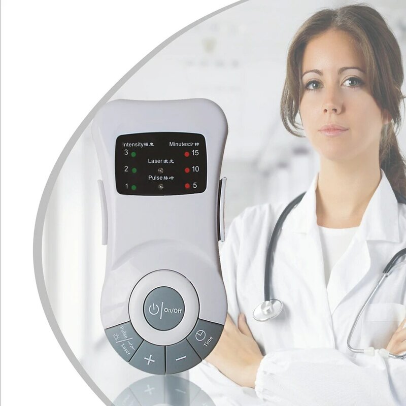 La atención de la salud rinitis aliviador de alergia dispositivo Anti ronquido la terapia láser herramienta de masaje de Nariz de baja frecuencia de pulso Sinusitis tratamiento