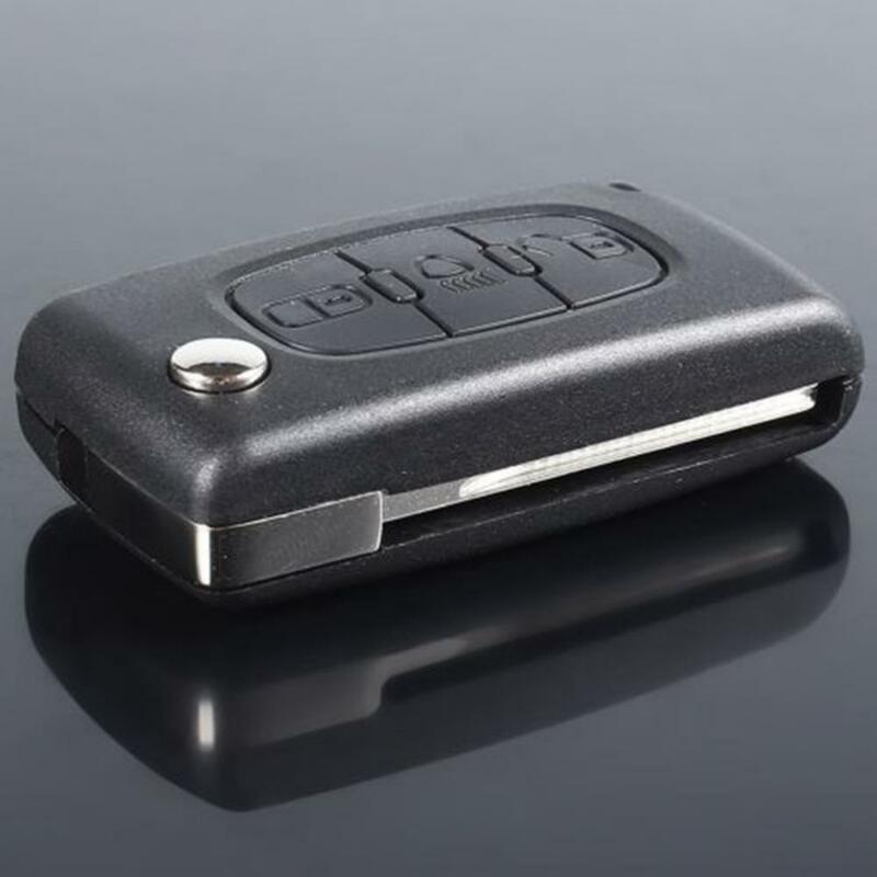 3 pulsanti Flip pieghevole Car Key Fob Shell Cover per Citroen C2 C3 C4 C5 C6 C8