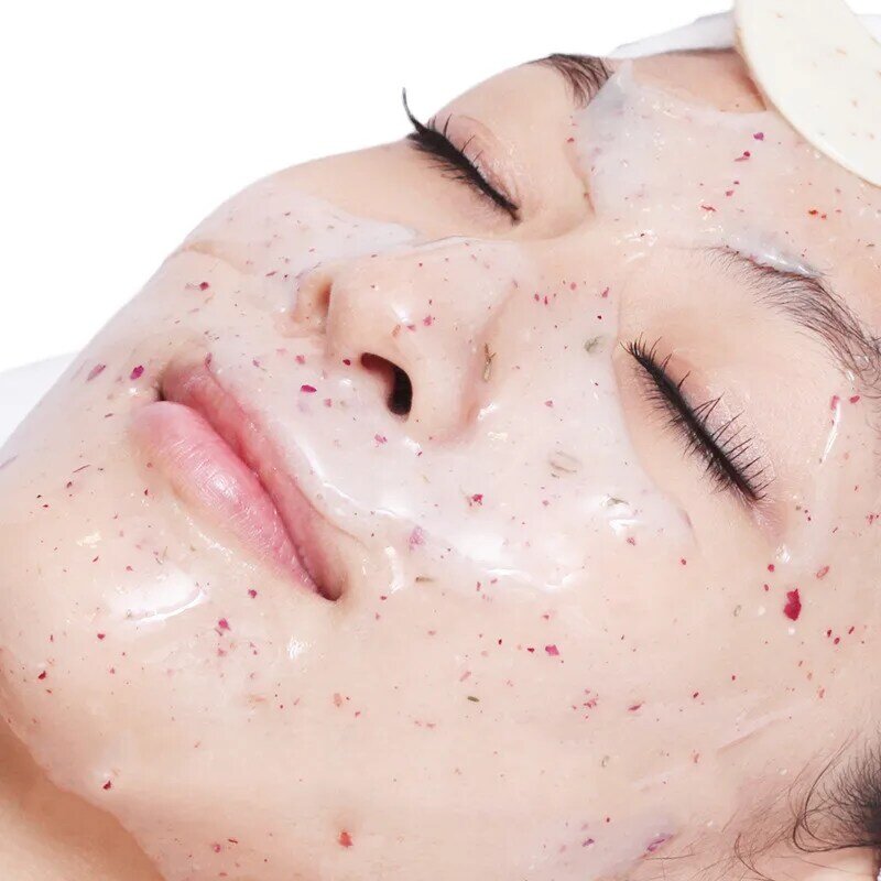 14PCS Jelly Mask Collagen Rose Hyaluronic Acid Soft Mask Powder Face Mask Anti Aging Wrinkle Peel Off Rubber Facial หน้ากาก
