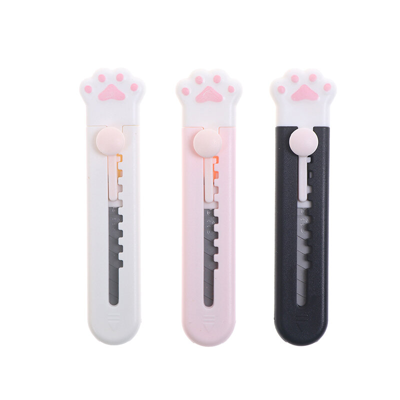 1pc Cute Cat's Claw Mini Portable Utility Knife Hand-made Paper Knife Stationery