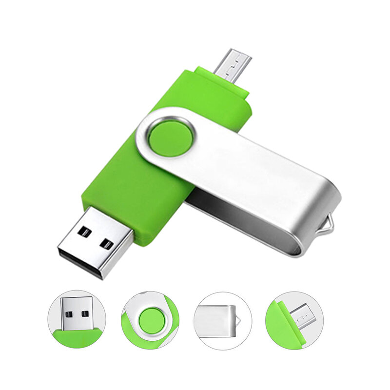 USB OTG USB Flash Drive 4 GB 8 Gb 16 GB 32 GB 64 GB 128 GB Memory Stick pen Drive Hadiah Pribadi Flashdisk Micro CLE USB2.0