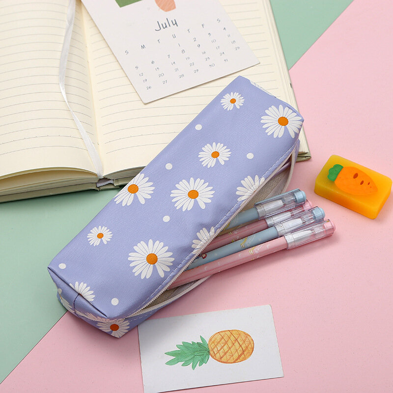 ใหม่ Kawaii Daisy ดินสอโปร่งใส Daisy Candy สีของขวัญโรงเรียนดินสอกล่องดินสอกระเป๋าอุปกรณ์โรงเรียนเครื่อ...