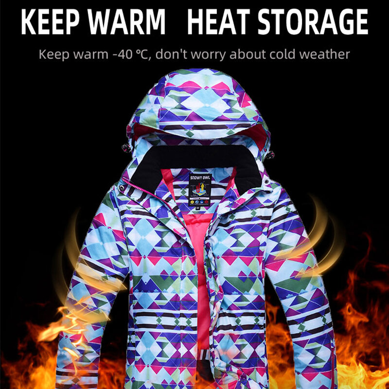 스키 복 여성 새 브랜드 겨울 고품질 스키 재킷과 바지 눈 따뜻한 방수 Windproof 스키와 스노우 보드 정장