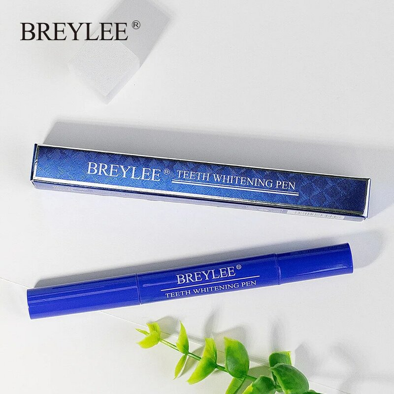 Breylee caneta de clareamento dental com gel, sérum essencial para clareamento dentário, remove placas e manchas, higiene oral