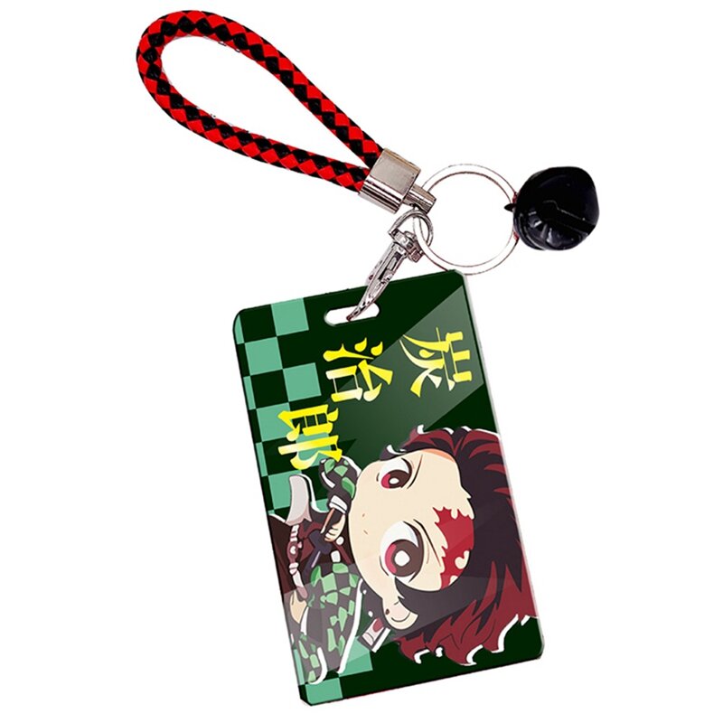 Anime Demon Slayer: Kimetsu No Yaiba Kamado Tanjirou Cosplay Student Bus Room Card Holder Cover Case Cosplay ciondolo regalo