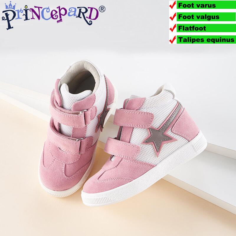 Musim Gugur Sepatu Ortopedi untuk Anak-anak Anak-anak Olahraga Sneaker Dukungan Arch Sepatu Mesh Lapisan Eropa Size19-37